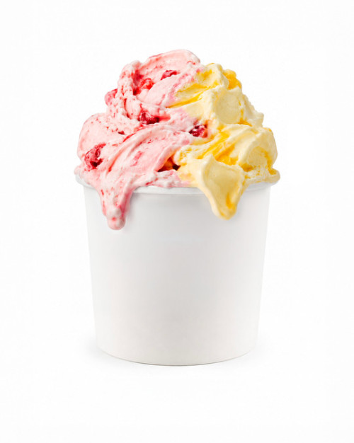 Pot crème glacée 500ml - Vanille/Fraise